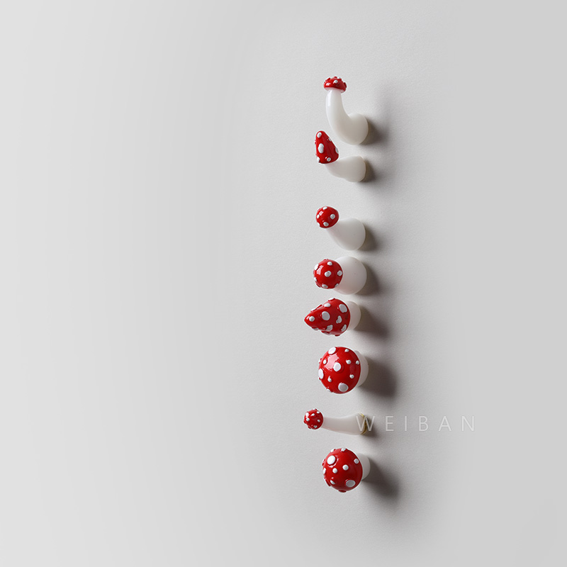 手工立体蘑菇冰箱贴磁贴3D立体