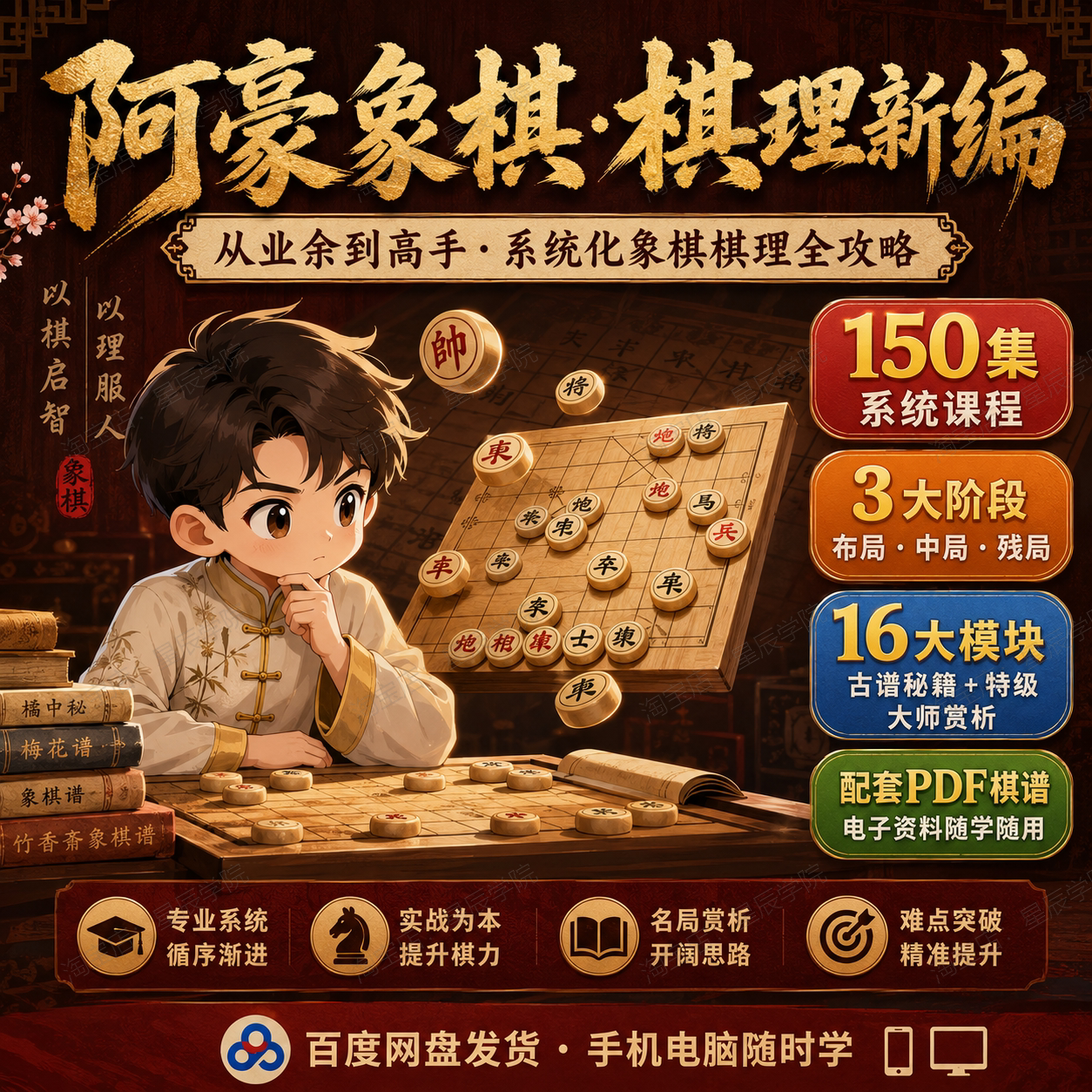阿豪象棋棋理新编150集布局中设计素材/源文件