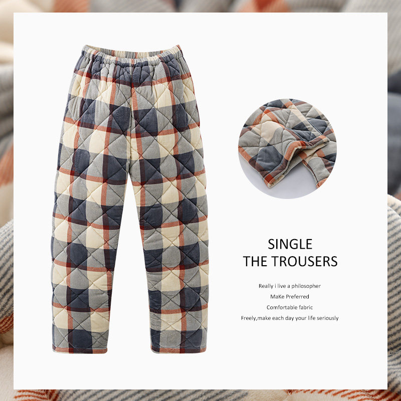 马克公主睡裤冬季女珊瑚绒夹棉加厚三层保暖长裤可外穿格纹居家裤,女士内衣/男士内衣/家居服,睡裤/家居裤,淘宝优惠券,粉丝福利购,淘宝优惠卷