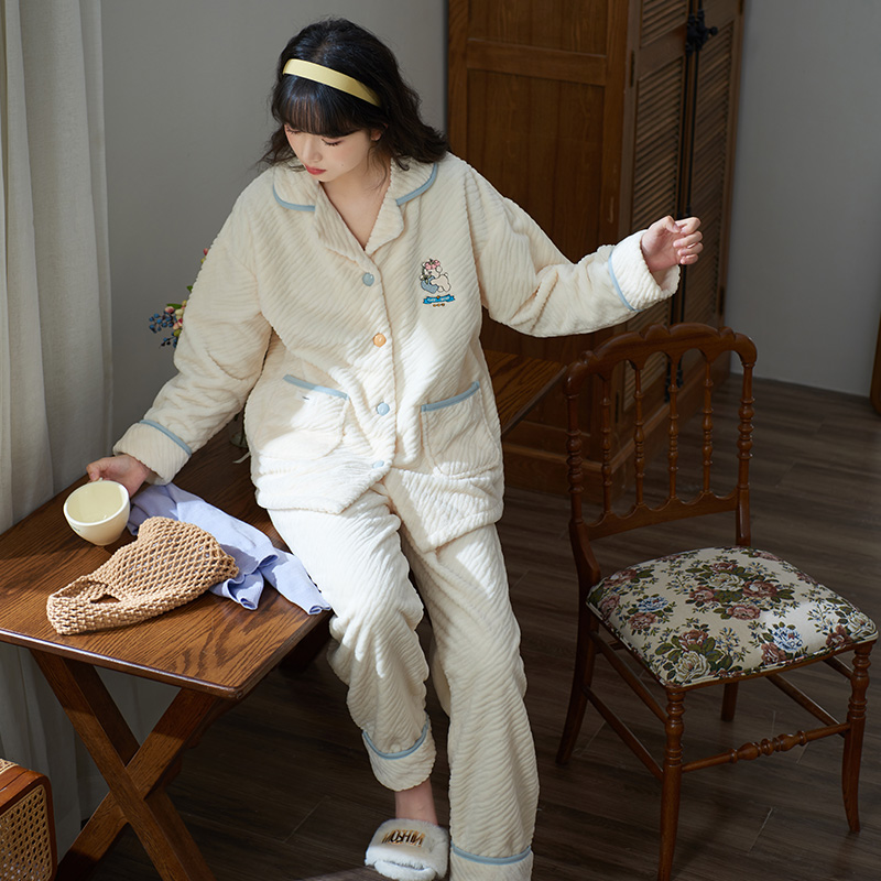 马克公主法兰绒少女睡衣女