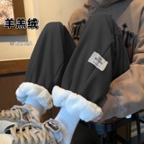 秋2025束脚裤学生韩版哈伦卫裤男女宽松休闲裤102B-K827P45加绒55，男装休闲裤，星座102B