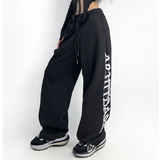 秋2025外贸欧美高腰束脚宽松jazz跳舞裤hiphop运动裤102B-K763P45，女装休闲裤，星座102B