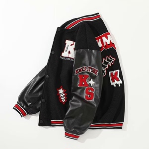 美式棒球服男女穿搭高街设计小众ins潮夹克情侣外套102B-W854P85