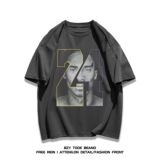 纯棉精梳欧美个性潮牌hiphop科比数字短袖t恤男女夏102B-T1210P30，男装T恤，星座102B