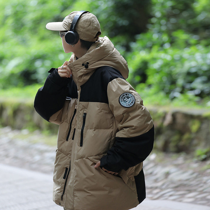 工装情侣装羽绒服男女连帽户外加厚派克服冬外套102B-Y8270P185,男装羽绒服,星座102B