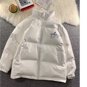 潮牌pu皮棉衣外套港风潮流棉服加厚棉袄宽松面包服102B-M3088P105图片