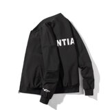 秋季潮牌字母飞行员夹克男女美式复古简约棒球服外套102B-W085P78，男装夹克，星座102B