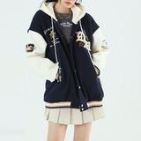 宽松英文字母logo外套工装休闲夹克男女棒球服外套102B-JK7811P85，男装夹克，星座102B