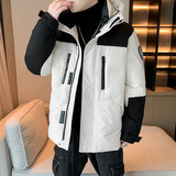 工装情侣装羽绒服男女连帽户外加厚派克服冬外套102B-Y8270P185，男装羽绒服，星座102B