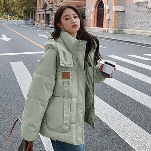 情侣款提花面料棉衣棉服工装厚外套面包服棉袄外套102B-M1314P95图片