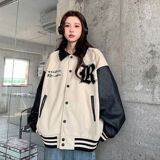 秋2025美式复古拼接棒球服韩版学生宽松夹克外套潮102B-JK853P75，男装夹克，星座102B