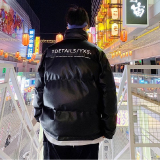 冬ins加厚pu皮棉衣男潮流韩版潮牌羽绒棉服宽松外套102B-M827P100，男装棉衣，星座102B