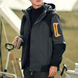 秋2025两件套可拆加厚外套登山服防寒服三合一夹克102B-JK1552P68，男装夹克，星座102B