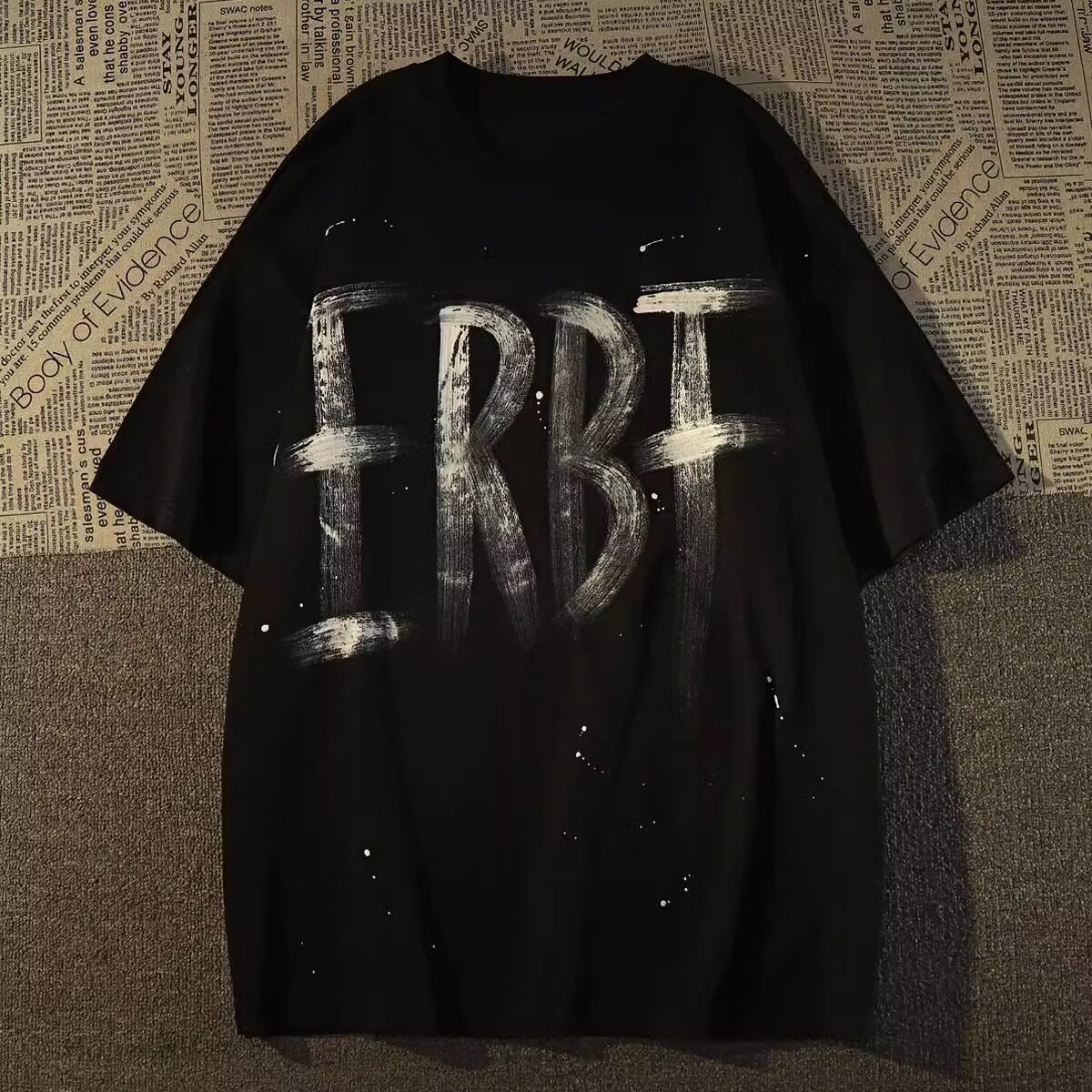 美式字母印花纯棉重磅短袖t恤男女夏季潮流百搭上衣102B-T7625P30,男装T恤,星座102B
