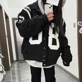秋2025棒球服外套冷淡系设计感小众短款休闲夹克潮102B-JK5829P88，男装夹克，星座102B