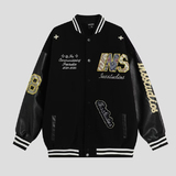 秋2025潮情侣毛巾刺绣复古棒球服宽松夹克外套男102B-JK816P78，男装夹克，星座102B