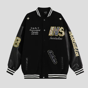 秋2025潮情侣毛巾刺绣复古棒球服宽松夹克外套男102B-JK816P78图片
