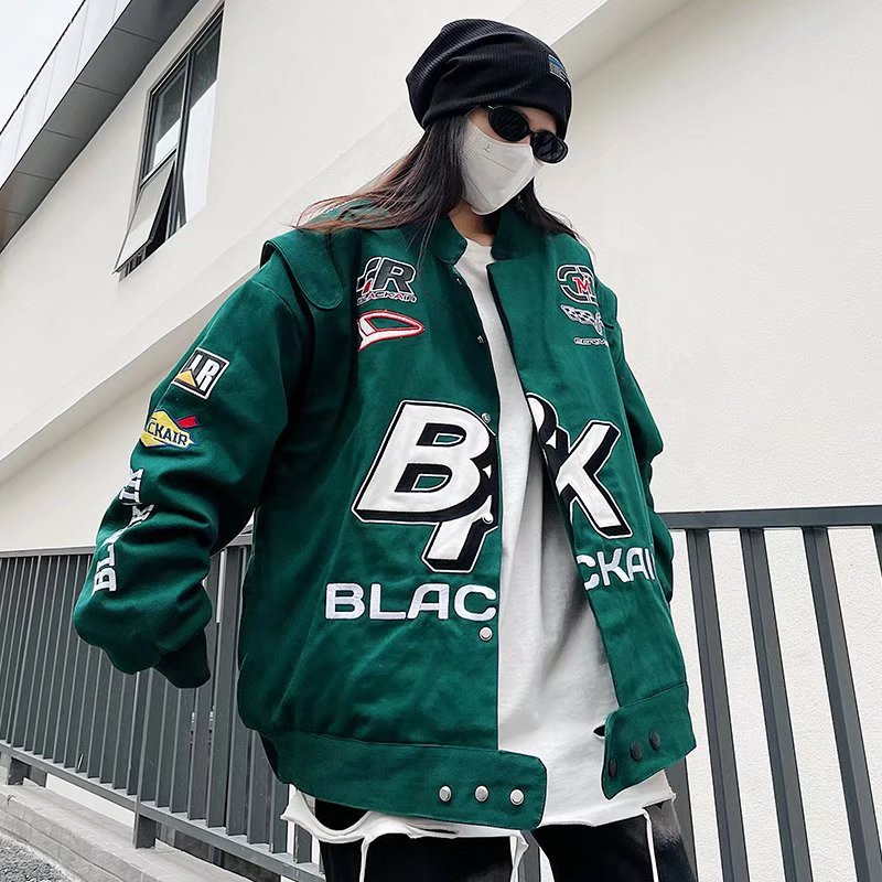 非淘系卖美式高街刺绣外套男潮牌棒球服男情侣装夹克102B-J108P85图片