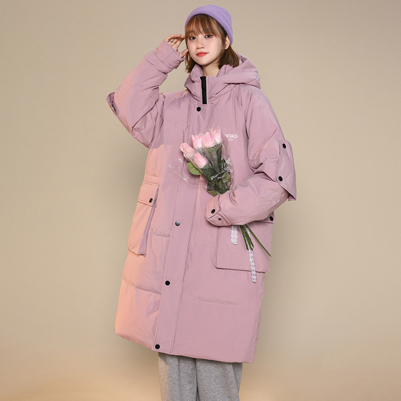 加厚潮男大领子连帽中长情侣款宽松工装羽绒服男女102B-Y5065P195,男装羽绒服,星座102B