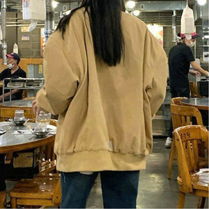 秋2025韩版刺绣棒球服字母运动复古外套学院风夹克102B-JK832P68图片