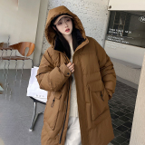 加厚潮男大领子连帽中长情侣款宽松保暖羽绒服男女102B-Y5928P195，男装羽绒服，星座102B