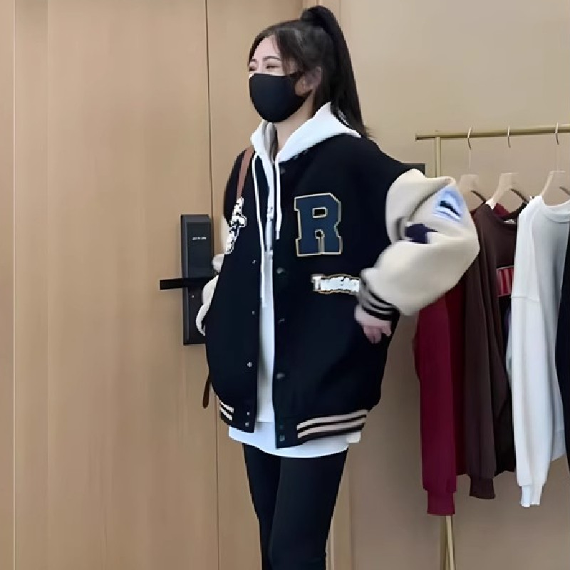 秋2025棒球服外套设计感刺绣宽松学生夹克潮牌开衫102B-JK847P75,男装夹克,星座102B