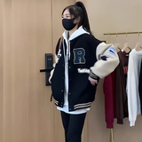 秋2025棒球服外套设计感刺绣宽松学生夹克潮牌开衫102B-JK847P75，男装夹克，星座102B