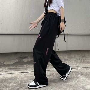 球2025跨境高腰抽绳宽松欧美运动裤102B-K650P35特图片