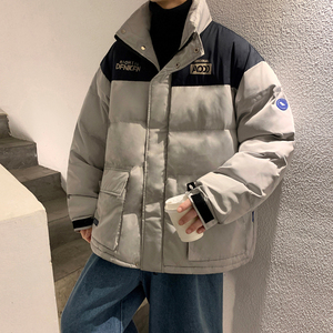 工装棉服男女款宽松百搭立领拼接面包服情侣棉衣潮102B-MY575P95图片
