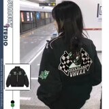 秋25潮机车夹克外套男女潮牌外套防风休闲棒球服102B-JK6579P75，男装夹克，星座102B