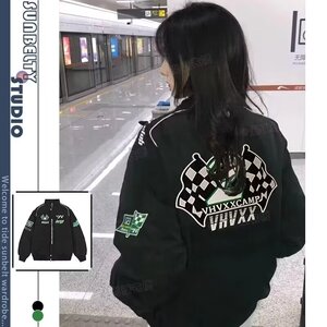 秋25潮机车夹克外套男女潮牌外套防风休闲棒球服102B-JK6579P75图片