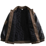 秋25原版质量毛呢外套男潮牌棒球服棉服情侣装夹克102B-JK7627P75，男装夹克，星座102B