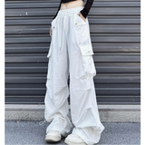 美式大口袋工装裤男女春夏阔腿裤宽松休闲运动伞兵裤102B-K512P48，男装休闲裤，星座102B
