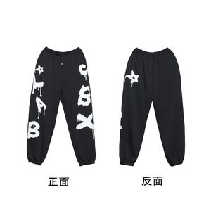 束脚涂鸦爵士嘻哈跳舞运动裤男女酷炫hiphop休闲裤潮102B-K797P45图片
