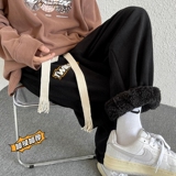华夫格加绒加厚卫裤秋冬学生韩版宽松束脚哈伦裤102B-JR2416P50，男装休闲裤，星座102B