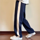 秋2025卫裤直筒宽松休闲裤美式高街垂坠感运动阔腿裤102B-K819P45，男装休闲裤，星座102B