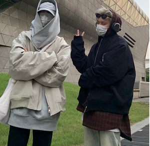 2024秋款美式高街飞行夹克男女潮流情侣棒球服外套102B-W081P85图片