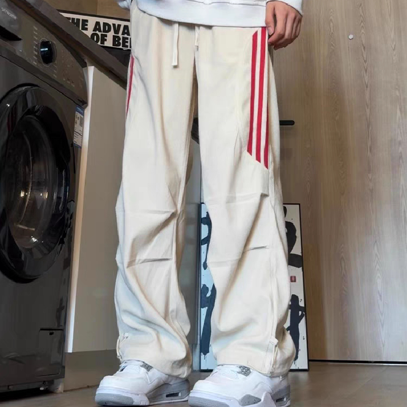 加绒灯芯绒三条杠工装裤男女休闲裤运动长裤102B-K8217P45加绒55，男装工装外套，星座102B