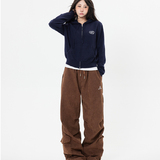 加绒美拉德灯芯绒工装裤学生韩版宽松休闲卫裤102B-K810P45加绒55，男装休闲裤，星座102B