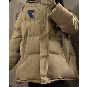 冬季抽绳连帽棉衣设计感慵懒风面包服保暖宽松外套102B-M6033P105图片
