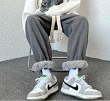 华夫格加绒加厚秋冬韩版束脚哈伦卫裤休闲裤潮102B-K216P55，男装休闲裤，星座102B