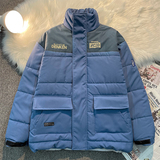 2024冬工装棉服宽松百搭立领拼接面包服情侣棉衣外套102B-M575P98，男装棉衣，星座102B