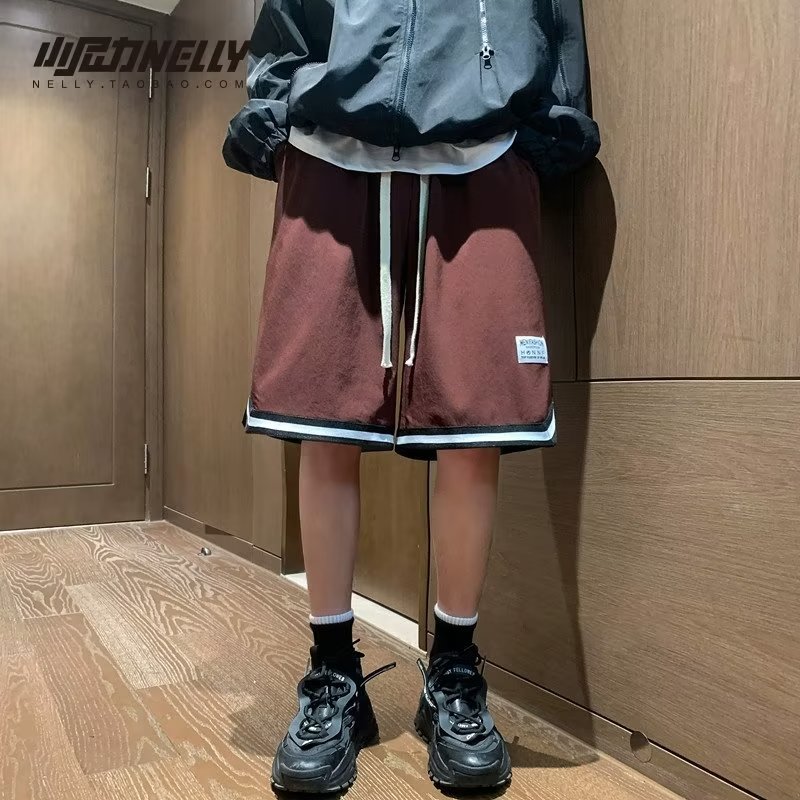 直筒运动裤休闲裤宽松型流行男微弹时尚潮牌潮五分裤102B-K222P35,男装休闲裤,星座102B