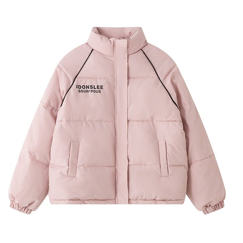 字母印花立领棉衣情侣外套冬季加厚棉袄棉服面包服102B-M1321P88,男装棉衣,星座102B