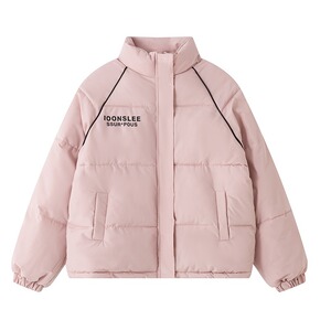 字母印花立领棉衣情侣外套冬季加厚棉袄棉服面包服102B-M1321P88图片
