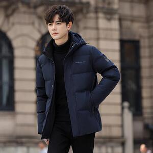 冬羽绒服男连帽渐变加厚工装外套情侣羽绒衣外套102B-Y4232P175图片