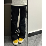 秋2025美式机能三条杠冲锋裤韩版休闲裤运动裤男女102B-K2514P40，女装休闲裤，星座102B