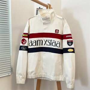 2023秋双层全机绣港风棒球服外套男女刺绣休闲夹克102B-JK342P95图片