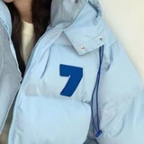 冬季情侣款25面包服加厚保暖棉衣棉服港风短款外套102B-M1320P88，男装棉衣，星座102B