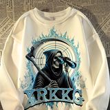 秋2025重磅银狐绒正肩圆领卫衣百搭上衣男女102B-W3882P48加绒58，男装卫衣，星座102B